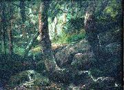 Antonio Parreiras Interior of a forest USA oil painting artist